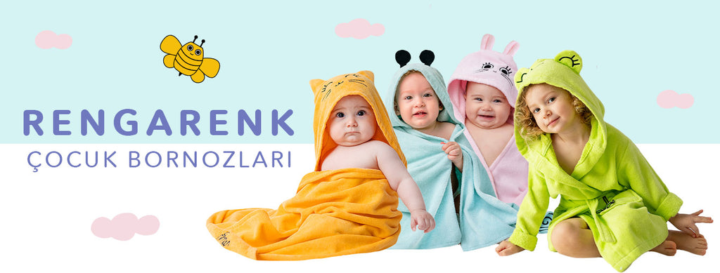 Bebek çocuk bornoz